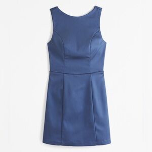 Abercrombie high neck satin sculpt mini dress